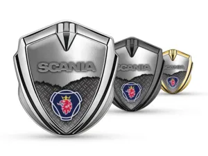 Scania Badge Self Adhesive Tuning Style Glossy Top